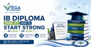IB Diploma 2026–27 guide for UAE students on starting strong in Year 1 or Year 2 with subject selection, study routines and academic planning
